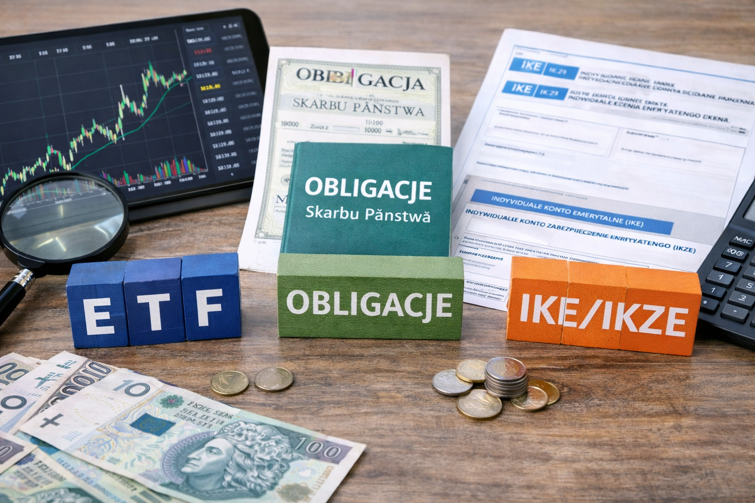 Pierwsze inwestycje dla początkujących: ETF-y, obligacje, IKE/IKZE – od czego zacząć w Polsce